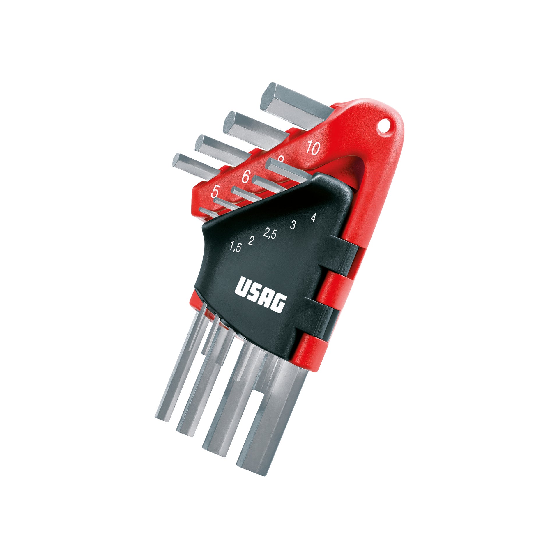 280 S9 - Jeu de 9 clés mâles hexagonales - Usag - U02800287 280 S9 - Jeu de 9 clés mâles hexagonales - Usag - U02800287